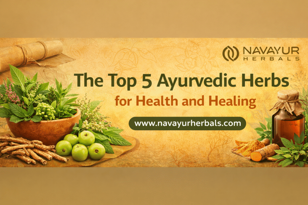 The Top 5 Ayurvedic Herbs for Health and Healing