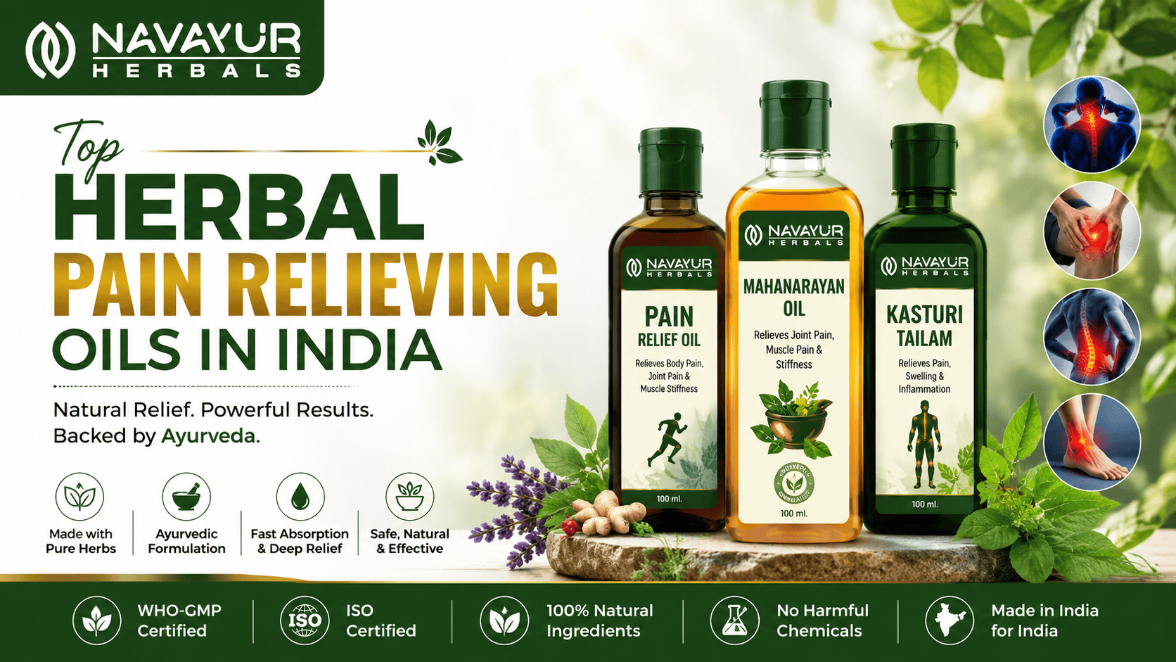 Top Herbal Pain Relieving Oils in India Top Herbal Pain Relieving Oils in India